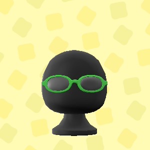 あつ森のオーバルめがねのグリーン