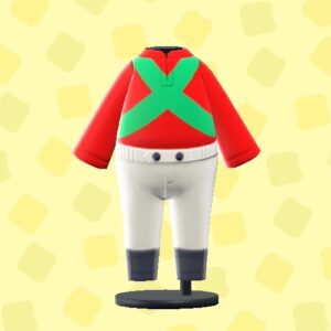 あつ森のジョッキーのふくのじゅうじたすき