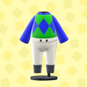 あつ森のジョッキーのふくのひしやまがた