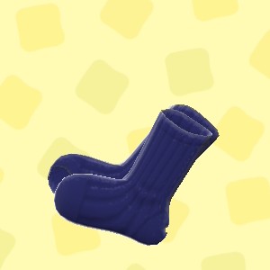 あつ森のあなあきソックスのネイビー