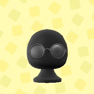 あつ森のまるめがねのブラック