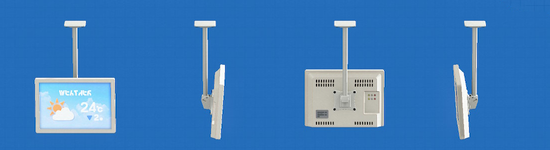 あつ森のつりさげしきモニターのカラーがホワイト、モニター表示が天気予報