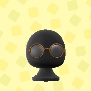 あつ森のまるめがねのブラウン