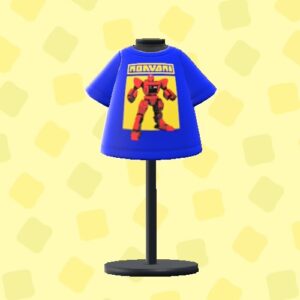 あつ森のヒーローロボTシャツのブルー