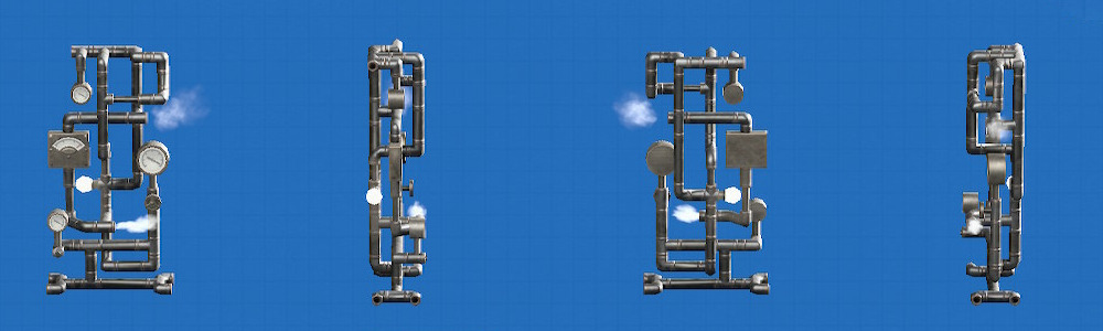 あつ森のメーターつきバルブのシルバー