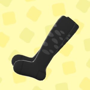 あつ森のあなあきタイツのブラック