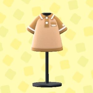 あつ森のショップのユニフォームシャツのブラウン