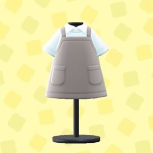 あつ森のエプロンのグレー