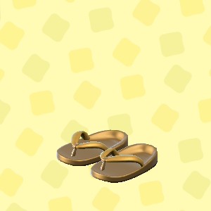 あつ森のぞうりの金色