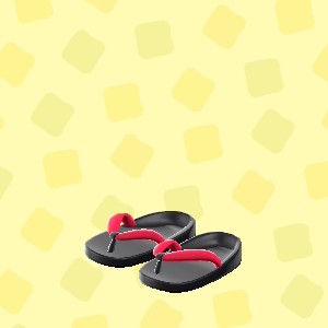 あつ森のぞうりの黒