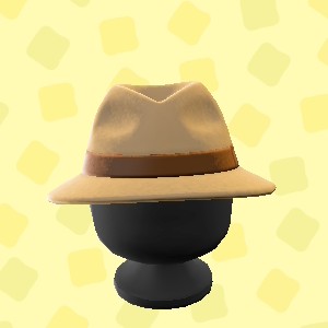 あつ森のなかおれハットのベージュ