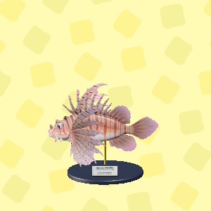 あつ森のミノカサゴのもけい