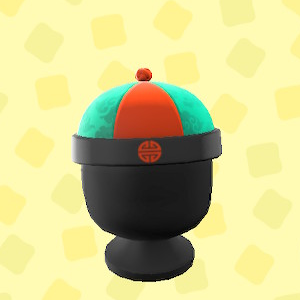 あつ森のチャイナハットのグリーン