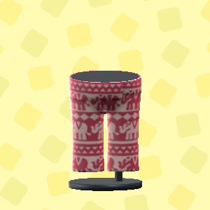 あつ森のタイパンツのレッド