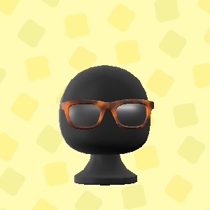 あつ森のべっこうめがねのブラウン