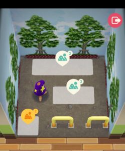 ポケ森のイベントレッスンのかくれんぼパークの指定家具設置前