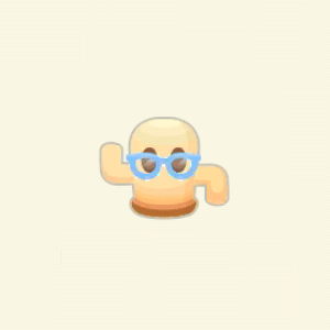 ポケ森のミニハニワ（めがね）