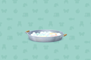 ポケ森のおせんたくのブリキのたらい