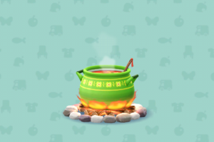 ポケ森のミネストローネのおおなべ