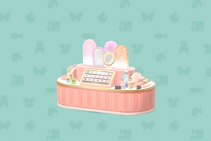 ポケ森のコスメショップのディスプレイL