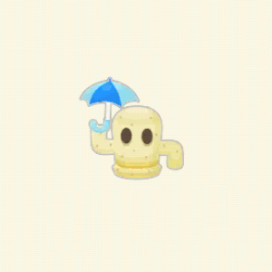 ポケ森のミニハニワ（あめもよう）