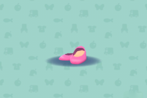 ポケ森のビビッドカラーパンプス・ピンク