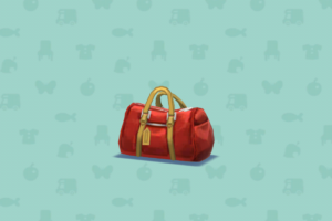 ポケ森のあかいボストンバッグ