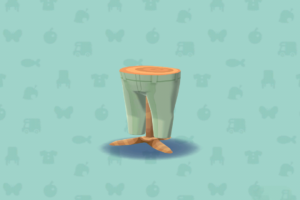 ポケ森のはるいろアンクルパンツ・グリーン