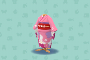 ポケ森のみやびなさくらがらのきもの