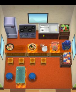 ポケ森のノーマルレッスン34-6の指定家具設置後