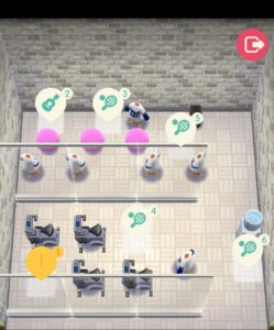 ポケ森のノーマルレッスン34-4の指定家具設置前