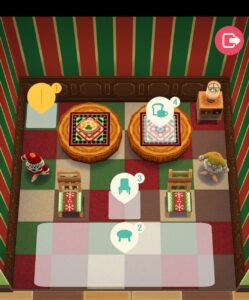 ポケ森のイベントレッスンのクリスマスのあったかスープ２の指定家具設置前