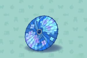 ポケ森のあじさいがらのわがさ・あお