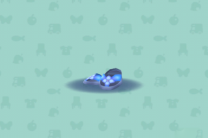ポケ森のあじさいかざりのぞうり・あお
