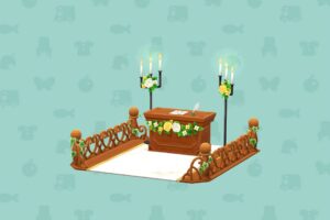 ポケ森のもりのチャペルのメインステージ