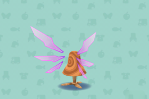 ポケ森のサイバーなはね・ネオンピンク