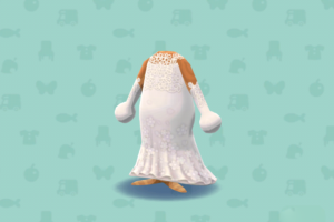 ポケ森のじゅんぱくのマーメイドドレス