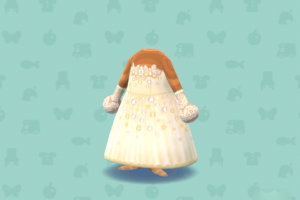 ポケ森のラグジュアリードレス・ゴールド