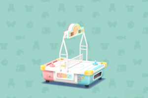 ポケ森のエアホッケーのアーケードゲーム