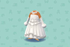 ポケ森のじゅんぱくのウェディングドレス