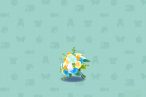 ポケ森のローズのクラッチブーケ・ブルー