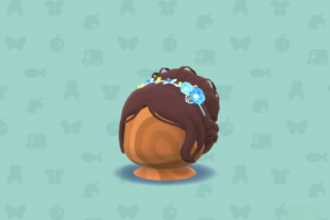 ポケ森のブルーフラワーティアラウィッグ