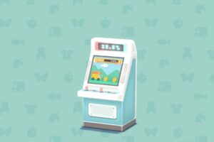 ポケ森のみずいろのアップライトゲームき