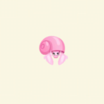 ポケ森のピンクのメルヘンビーチヤドカリ