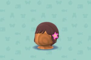 ポケ森のプルメリアつきシニヨン・ピンク
