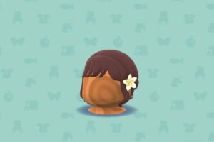 ポケ森のプルメリアつきシニヨン・ホワイト