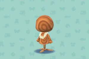 ポケ森のプルメリアのくびかざり・ホワイト