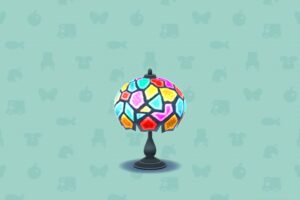 ポケ森のステンドグラスランプ