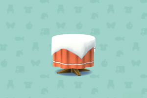 ポケ森のまるいクロステーブル（レッド）