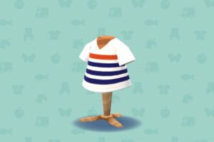 ポケ森のボーダーTシャツ・レッドネイビー